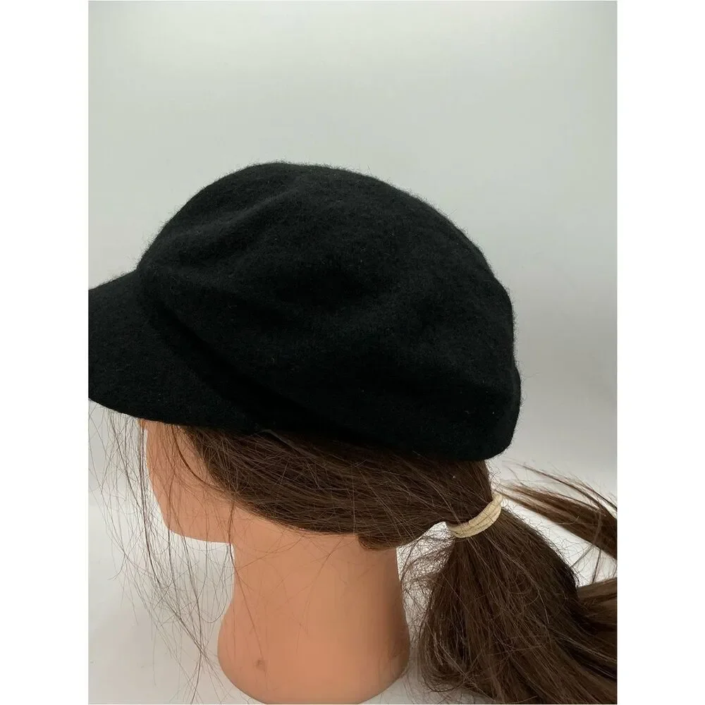 Scala Pronto Black Wool cap
